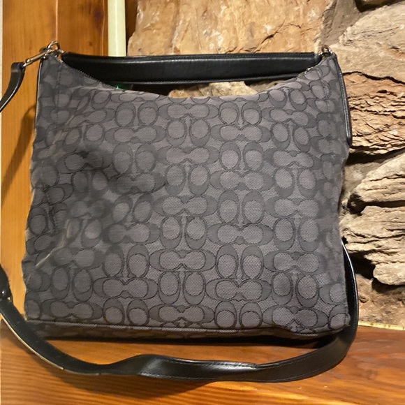Coach celeste signature shoulder bag crossbody in black smoke - Picture 5 of 9